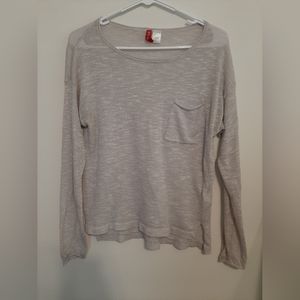 Divided H&M long sleeve sheer t-shirt